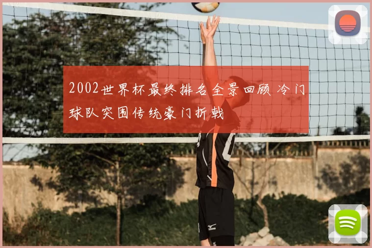 2002世界杯最终排名全景回顾 冷门球队突围传统豪门折戟